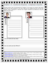 Free Compare And Contrast Worksheet Bridge To Terabithia Bridge To Terabithia Book Study Novel Studies