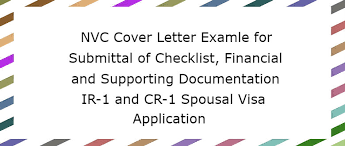 Nvc Cover Letter For Financial Supporting Documentation Lovevisalife