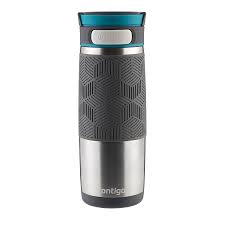 Contigo Autoseal Transit Vacuum Insulated Stainless Steel Travel Mug 16 Oz White And Grayed Jade Walmart Com Coffee Thermos Coffee Thermos Travel Mugs
