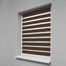 Mini Double Roller Blind Dark Brown 56 5x150cm Double Roller Blinds Fs Inspire Interior Roller Blind Jalousien Plissee Rollo Plissee Rollo Ohne Bohren