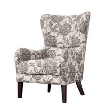 Light gray mid century upholstered arm chair. Aria Swoop Upholstered Wing Chair Target