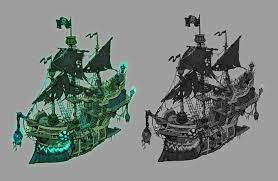 Ghost pirate ship concept art. Artstation Ghost Pirate Ship Reid Monninger