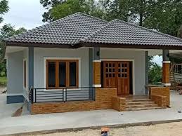 28 model cat rumah terbaru 2022. Lingkar Warna Desain Inspiratif Model Rumah Sederhana Di Pedesaan Dengan Atap Limas