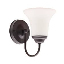 Satco One Light Wall Mount Lamp Sconce Light Alabaster Glass Bulb Included Bronze Discontinued No Longer Available In 2020 Wall Mounted Lamps Sconce Lamp Wall Lights