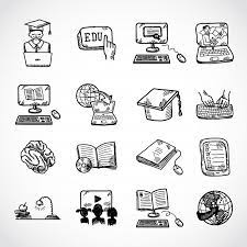 Download Online Education Icon Sketch Doodle Hand Drawn Style For Free Education Icon Online Education How To Draw Hands