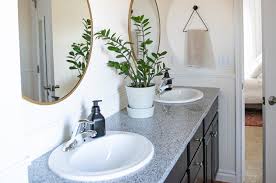 Can you paint bathroom countertops ed with. Diy Bathroom Makeover On A Budget Part 1 Chalk Paint Cabinets Flooring And New Fixtures