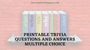 Learn online solved questions and answers of trivia quiz. 100 Printable Trivia Questions And Answers Multiple Choice Trivia Qq