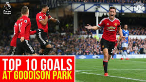 De la liga premier, presentado por telemundo deportes. Top Pl 10 Goals At Goodison Park Everton V Manchester United Premier League Youtube