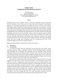 Latar belakang masalah dapat juga mengacu pada krisis ideologi, ekonomi, sosial, politik, budaya, pertahanan dan keamanan. Doc Orang Sakai Gambaran Masa Neolitik Ketut Wiradnyana Academia Edu