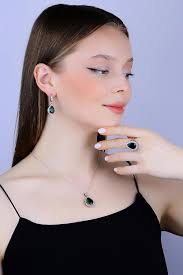 Ensemble de bijoux en argent Hurrem Sultan