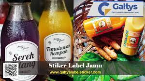 13 tips praktis mendesain dan membuat desain sticker dan contohnya 01. Stiker Label Jamu Custom Design Murah Dan Contohnya