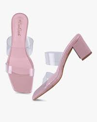 Buy Pink Heeled Sandals For Women By Everqupid Online Ajio Com
