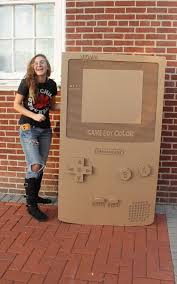 Incredible Cardboard Game Boy Color By Tiny Cartridge 3ds Nintendo 3ds Ds Wii U And Ps Vita News Media Comic Life Size Games Nintendo Party Gameboy