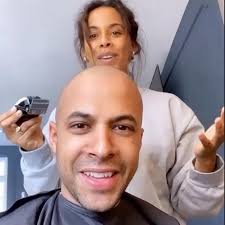 Rochelle Humes shaves hubby Marvin's head hours after baby's gender made  public