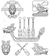 Anatomy of a modern dragon boat. Dragon Icon Line Drawing For Chinese Dragon Boat Festival Royalty Free Cliparts Vectors And Stock Illustration Image 55144079