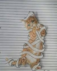 Optical Illusions Pencil Drawings Of Animals Cute Drawings Animal Drawings