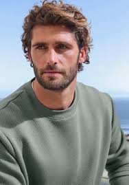 John Devin Sweatshirt in crème