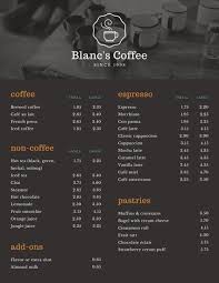 Mint Coffee Shop Menu Templates By Canva Coffee Shop Menu Coffee Shop Menu Board Coffee Menu Design