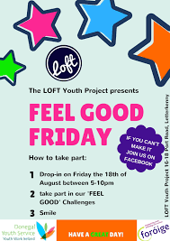 549 likes · 23 talking about this. Feel Good Friday This Friday The 18th Donegal Youth Service