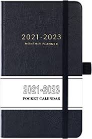 2020 2022 Pocket Calendar Monthly Pocket Planner 36 Month With 63 Notes Pages 3 8 X 6 3 3 Year Monthly Planner With Contacts Holidays And Pen Holder Back Pocket With Thick Paper Black Amazon In Office Products
