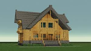 It has plenty of room for your survival needs and looks great in the snow! Big Wooden Mansion Minecraft Novocom Top