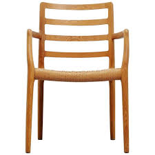 Niels Moller Oak Armchair Model 85 Denmark 1981 Oak Armchair Armchair Antique Chairs