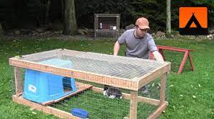 And they are protected from the sun because of the large pergola. How To Build A Rabbit Hutch Cheap And Easy Youtube