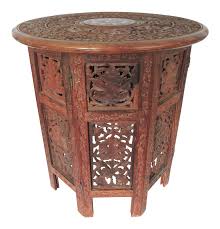 Anglo Indian Folding Side Table On Chairish Com Please Feel Free To Contact Us Directly Thank You Wood Indian T Side Table Indian Table Asian Coffee Table