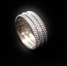 Bague Mauboussin Le Premier Jour Diamants Or Gris 18k Taille 51 Bague Mauboussin Bague Bague Homme