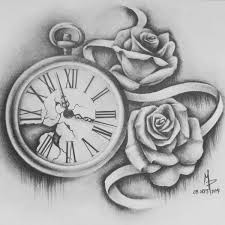 Pocketwatch And Roses Pocket Watch Tattoos Watch Tattoos Watch Tattoo Design
