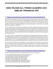 All things algebra® curriculum resources are rigorous, engaging, and provide both support and gina wilson, the writer behind all things algebra® is very passionate about bringing you the best. Gina Wilson All Things Algebra 2014 Answers Pdf Gina Wilson All Things Algebra 2014 Answers This Is Likewise One Of The Factors By Obtaining The Soft Course Hero