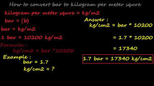 Bar To Kg Cm2 August1