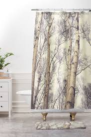 Winter Birch Trees Shower Curtain And Mat Olivia St Claire Tree Shower Curtains Curtains Shower Curtain