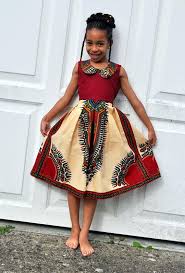 Dashiki Girl S Dress In Wine And Cream Kids Outfits Lola Fashion Kids Dresses