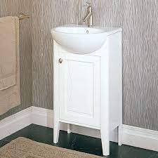 Love having a little bit of storage and love the look. Kill 2 Birds With One Stone Small Bathroom Sinks Bathroom Sink Vanity Small Bathroom Vanities
