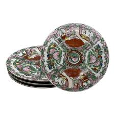 Porcelain & pottery:stone china, shop: Vintage Small Rose Medallion Decorative Plates Set Of 4 Chairish