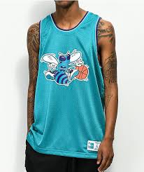 Mitchell Ness Hornets Mesh Basketball Jersey Zumiez