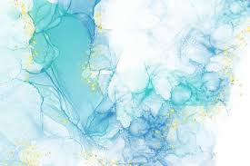 Social media banner with teal and blue color liquid marble texture and golden glitter ink painting abstract background. Free Vector Realistic Liquid Marble Background With Gold