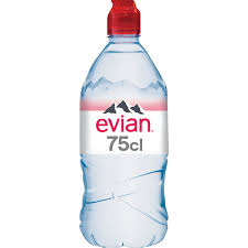1), einem der am häufigsten wiederverwerteten kunststoff der welt. Kaufen Stilles Mineralwasser Flasche 75 Cl Mit Sport Deckel Evian Supermercado El Corte Ingles