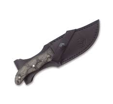 Micarta is known for its strength and durability and is nearly impervious to weather. Little Bowie Knife