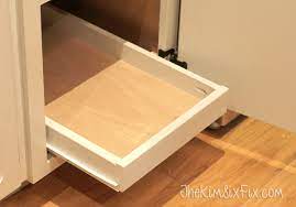 Build these shelves yourself and save! Organize Your Pantry With Diy Slide Out Cabinet Shelves The Kim Six Fix