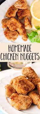 If Your Kids Love Fast Food Surprise Them With This Homemade Baked Chicken Nuggets Chicken Nugget Recipes Homemade Chicken Nuggets Baked Baked Chicken Nuggets