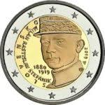 Motívom euromince je jednoduchá kresba postavy prepojenej so znakom eura. 2 Euro Gedenkmunzen Zwei Euro Com