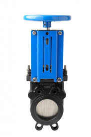 Cast Iron Knife Gate Valve Manual Operation Resilient Seat