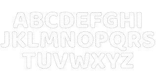 These are wide bold numbers with straight edges and curved corners, making them easy to cut out. 10 Best Free Printable Cut Out Letters Printablee Com