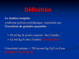 Résultat, au lieu du litre habituel, on urine chaque jour des litres d'urines diluées. Diabete Insipide Cours Pour Externes 5eme Annee De Medecine Ppt Video Online Telecharger