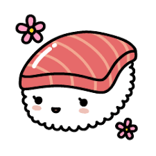 Cute Yummy Sushi Stickers Cute Food Drawings Cute Kawaii Drawings Cute Cartoon Pictures
