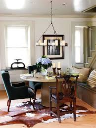 December Holidays Cowhide Rug Dining Room Dining Room Rug Modern Dining Room