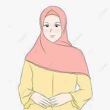 Warna ini pernah menjadi trend dan digilai ramai sekitar tahun 2003. Gambar Ilustrasi Gadis Bertudung Memakai Gaun Kuning Dan Merah Jambu Tersenyum Dengan Pose Elegan Tudung Gadis Gadis Bertudung Png Dan Psd Untuk Muat Turun Percuma