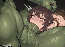 megumin, yummyart, 1boy, 1girls, 1monster - R34 Vault